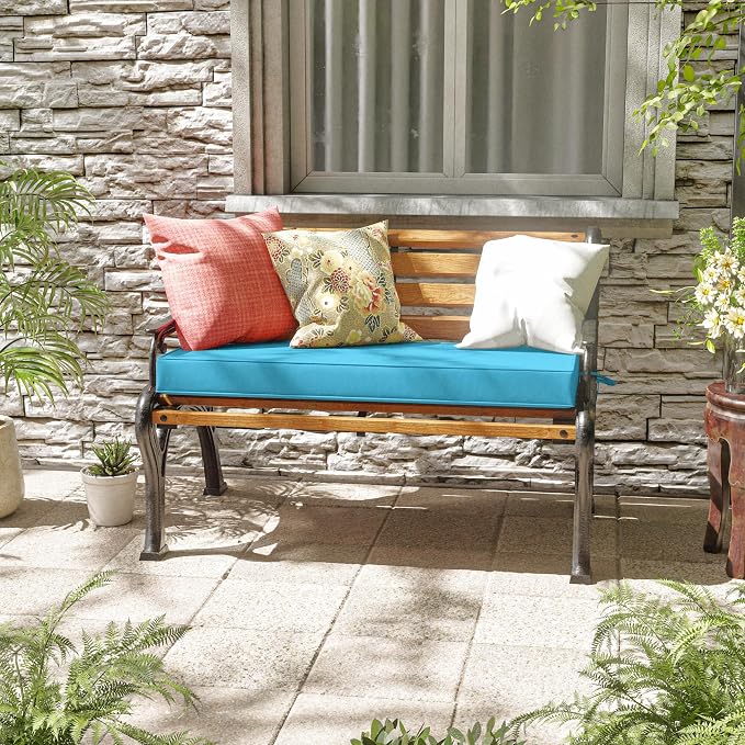 Premium Outdoor Bench Cushions for Patio Furniture 3.5inches Memory Foam Bench - Image 2