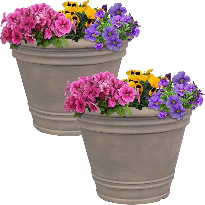 Sunnydaze 20-Inch Franklin Large Plant Pot by SunnydazeDecor
