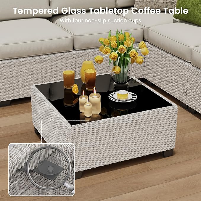 9 Piece Outdoor Patio Furniture Set - Image 7