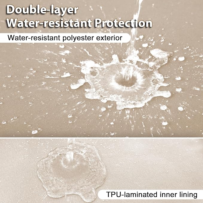 Outdoor Deep Seat Cushion Set, 24x24 Inch Water-Resistant & Fade-Resistant - Image 3