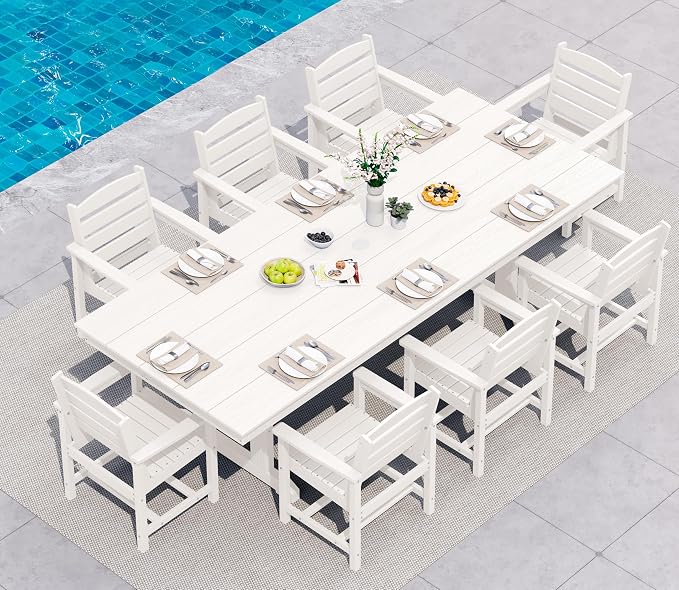 SERWALL 9 Piece Outdoor Dining Set by SERWALL