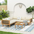 Modular Outdoor Sectional Sofa Set by GDFStudio
