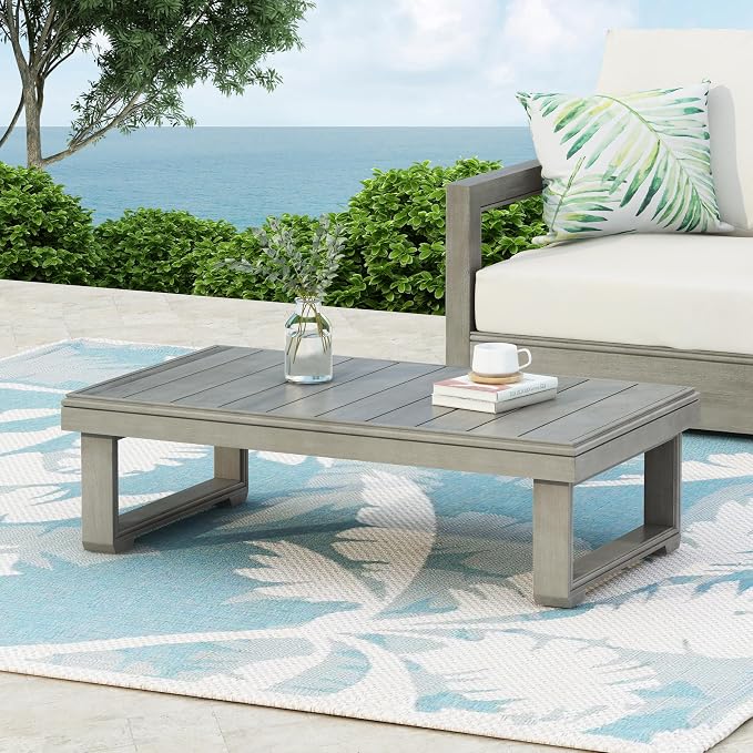 Christopher Knight Home Westchester Rectangular Outdoor Coffee Table, Slat - Image 7