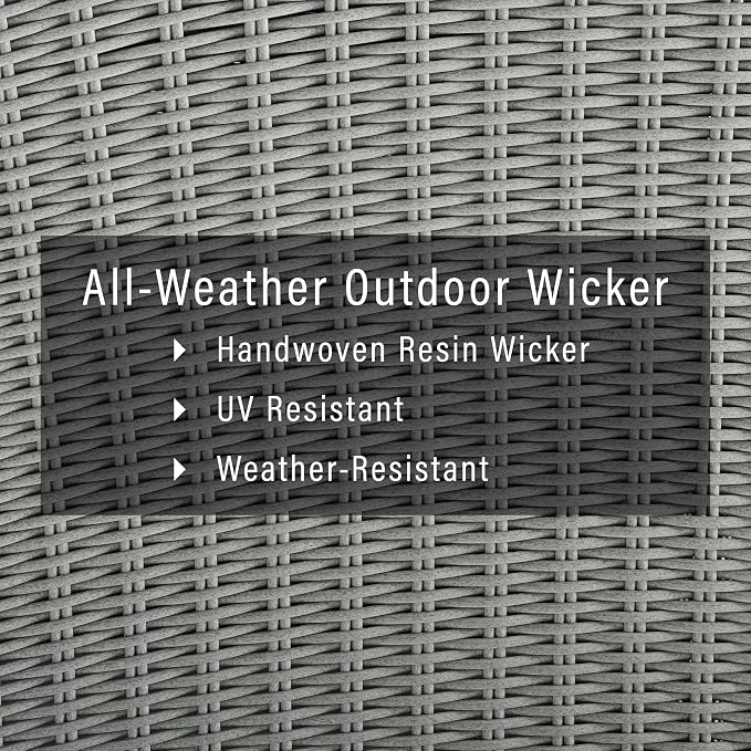 Crosley Furniture Bradenton All Weather Rattan Wicker Outdoor Coffee Table - Image 6