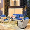 HOOOWOOO 5 Piece Patio Furniture Conversation Sets by DesignforBetterLife