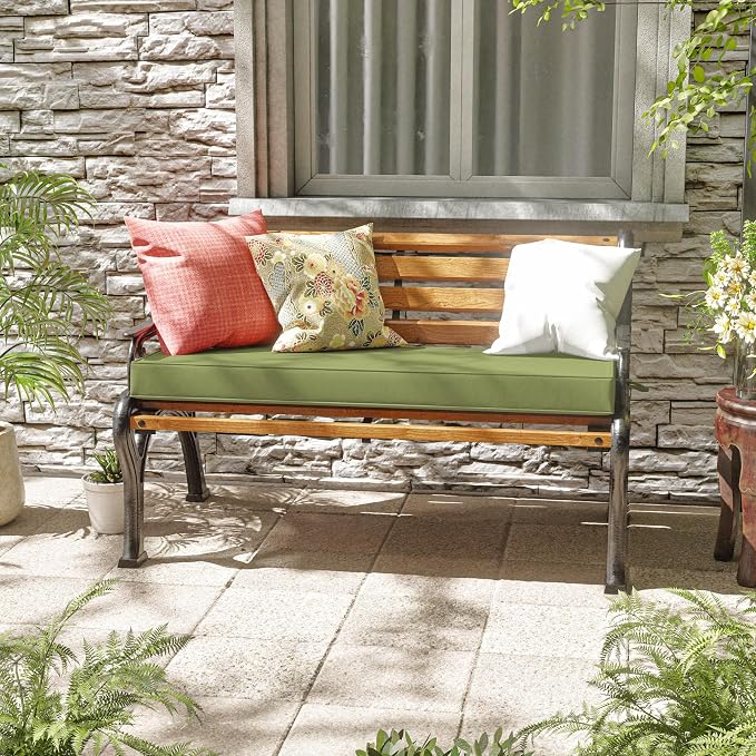 Premium Outdoor Bench Cushions for Patio Furniture 3.5inches Memory Foam Bench - Image 2