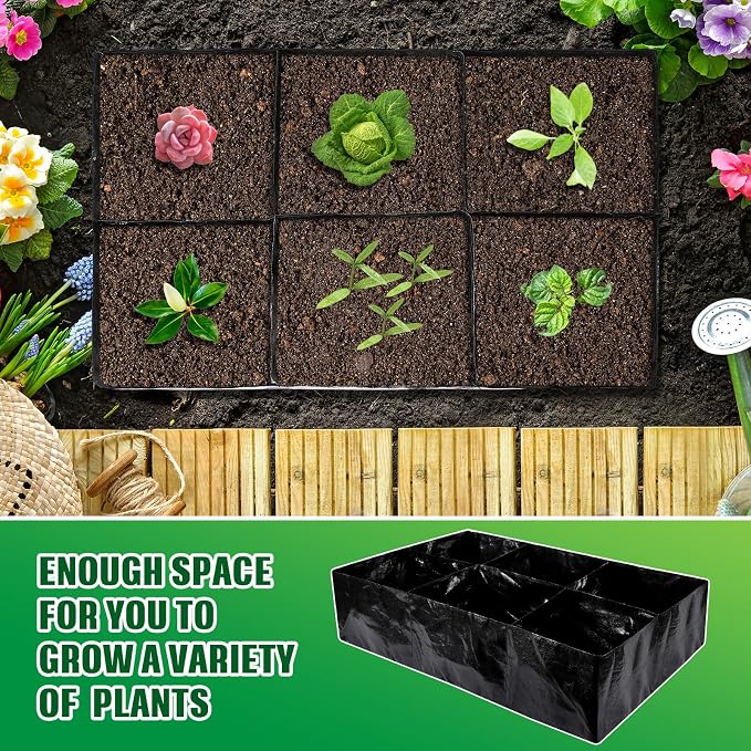 Woanger 8 Pcs 35 Gallon Fabric Raised Garden Bed Garden Bags to Grow Vegetables - Image 6