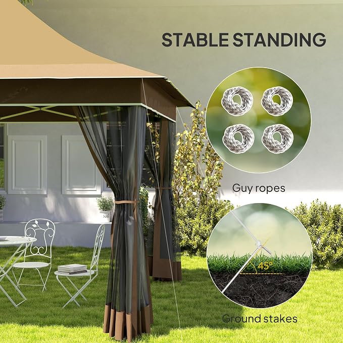 Outsunny 12 x 12 ft. Pop Up Canopy Tent - Image 8