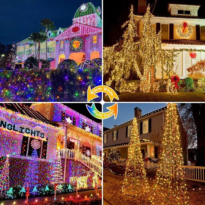 82FT 200 LED Color Changing Christmas String Lights - Image 4