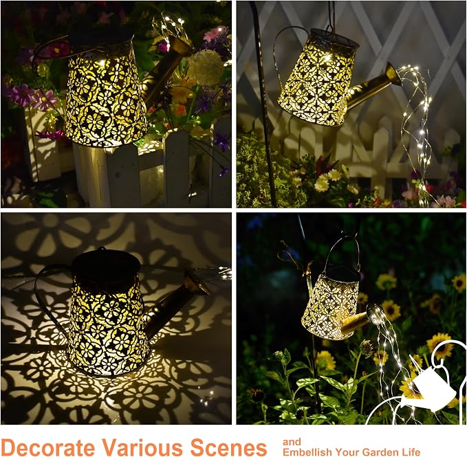Solar Garden Watering Can Lights - Image 5