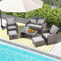 HOMREST 6 Pieces Outdoor Patio Furniture Set by HOMREST