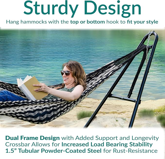 Sunnydaze Decor Universal Double Hammock Stand Only - Image 3