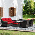 Joyside Wicker Patio Furniture Sets, 7 Pieces Upgraded Large Size Outdoor by Joyside