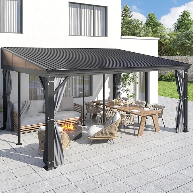 COVERONICS 12' X 16' Outdoor Lean to Gazebo by COVERONICS