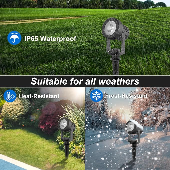 Solar Spot Lights Outdoor, Dusk to Dawn Landscape Spotlights IP65 Waterproof - Image 7