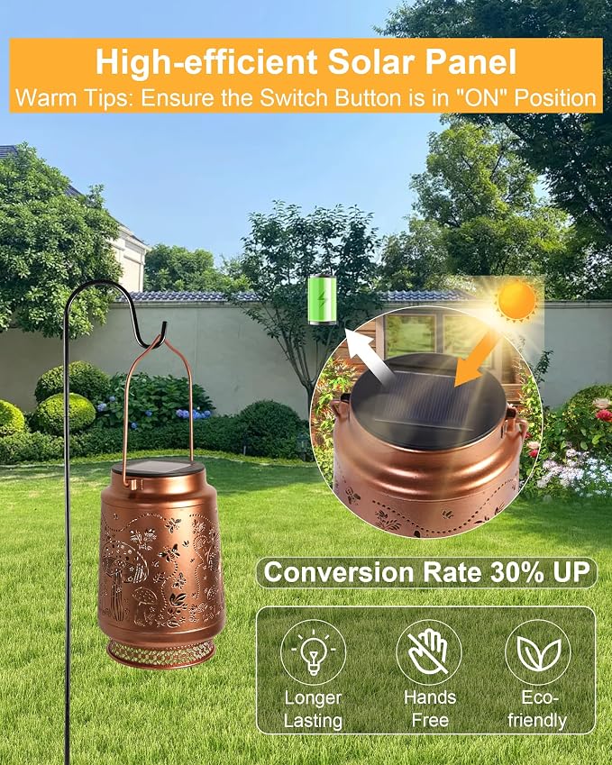 Mushroom Gifts for Women Mushroom Decor Solar Lantern Birthday Gifts Mothers - Image 7