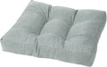 Cushion Source Tufted Ottoman Cushions, Sunbrella Elements Cast Mist by CushionSource