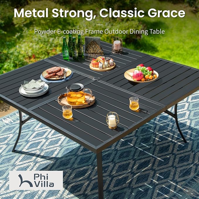 PHI VILLA 9 Piece Outdoor Dining Set - Image 3