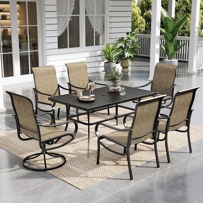 Sophia & William Patio Dining Set Outdoor Dining Set Patio Table and Chairs Set by SophiaWilliam