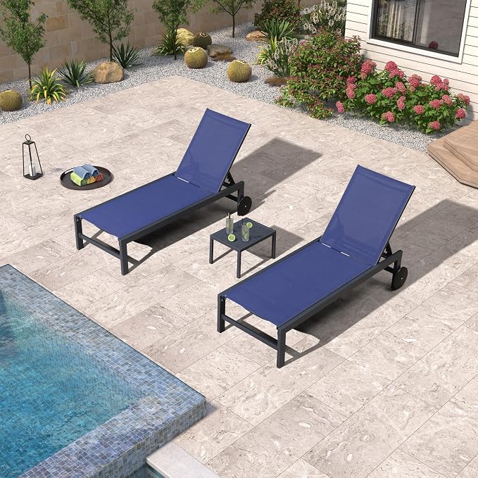 PURPLE LEAF Outdoor Chaise Lounge by PURPLELEAF