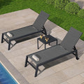 PURPLE LEAF Outdoor Patio Chaise Lounge Chair Set of 2 Chair by PURPLELEAF