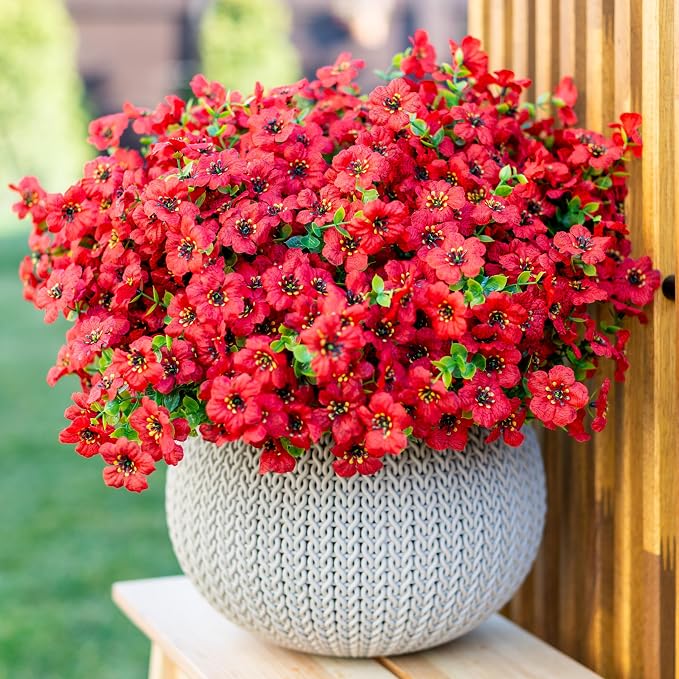Artificial Flowers for Outdoors Fake Plants by AXYLEX