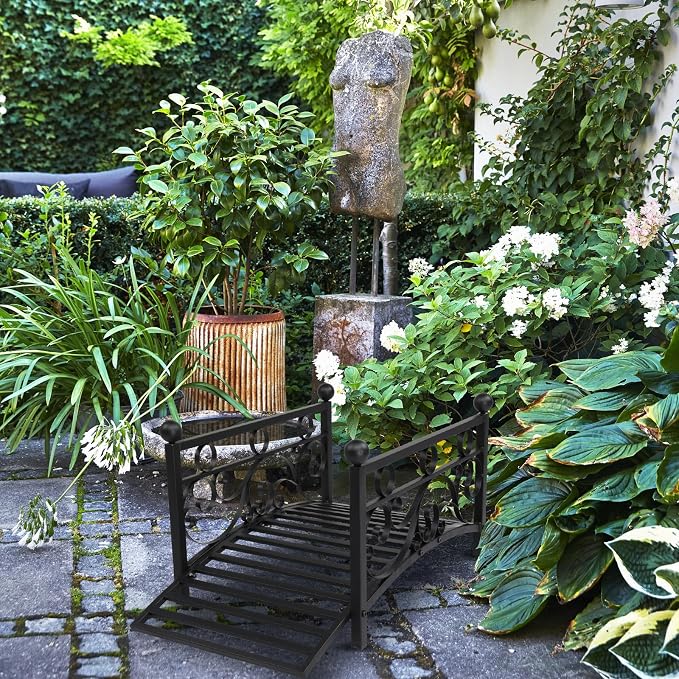 Outvita Metal Garden Bridge for Outdoor, Elegant Decorative Bridge - Image 6