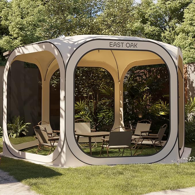 East Oak Screen House Tent Pop-Up, Portable Screen Room Canopy Instant Screen by EASTOAK