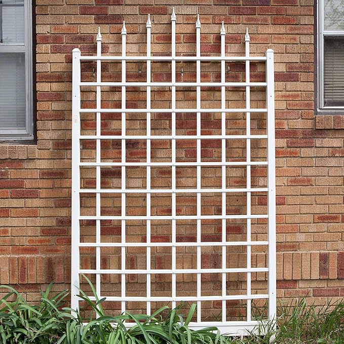 Dura-Trel Winchester Vinyl Trellis, Outdoor Plant Support Frame, Use Against - Image 8