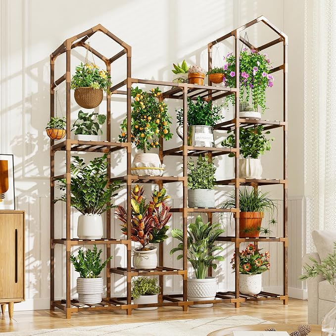 EnHomee Plant Stand Indoor Plant Stands Outdoor Tall Plant Shelf by EnHomee