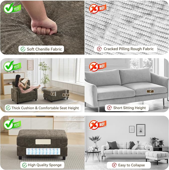 57.5" Oversized Chaise Lounge - Image 6