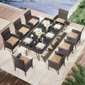 Kullavik 10-Piece Outdoor Dining Set Patio Rattan Furniture Set, Patio Dining by KULLAVIK
