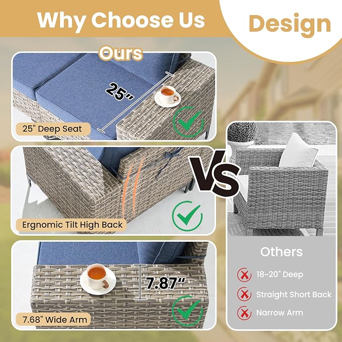 HOOOWOOO Outdoor Sectional Furniture Set - Image 5