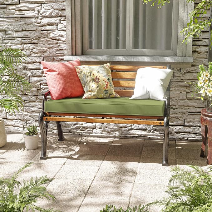 Premium Outdoor Bench Cushions for Patio Furniture 3.5inches Memory Foam Bench - Image 2