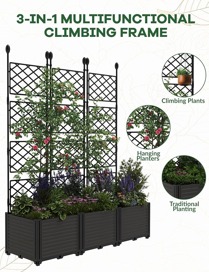 IDEALHOUSE 3 PCS Raised Garden Bed - Image 2