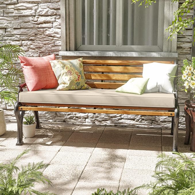 Premium Outdoor Bench Cushions for Patio Furniture 3.5inches Memory Foam Bench - Image 2