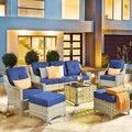 HOOOWOOO 6 Piece Patio Furniture Conversation Sets by DesignforBetterLife