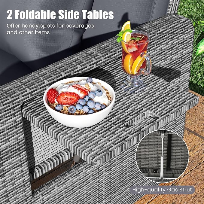 Tangkula Patio Rattan Daybed - Image 8