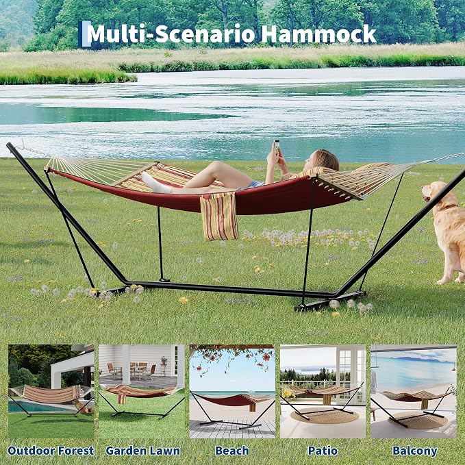 Portable 2 Person Double Hammock - Image 3
