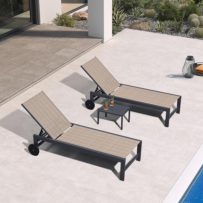 PURPLE LEAF Chaise Lounge Chair by PURPLELEAF