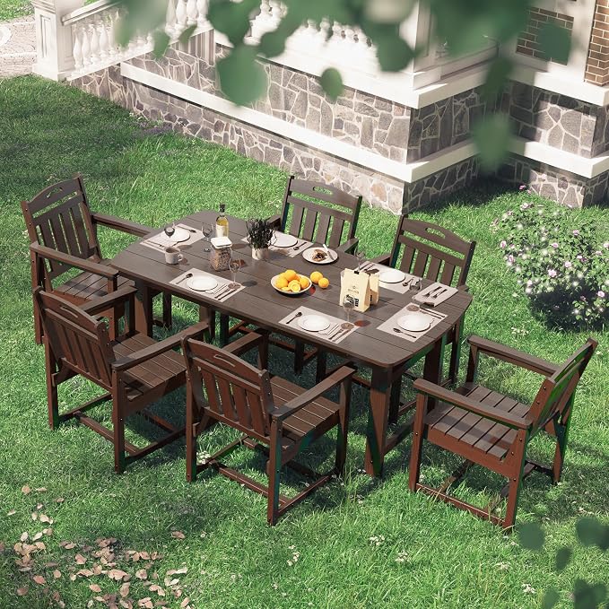 HDPE Outdoor Patio Dining Set - Image 7