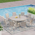 VICLLAX 11 Pieces Patio Outdoor Dining Set by HOME