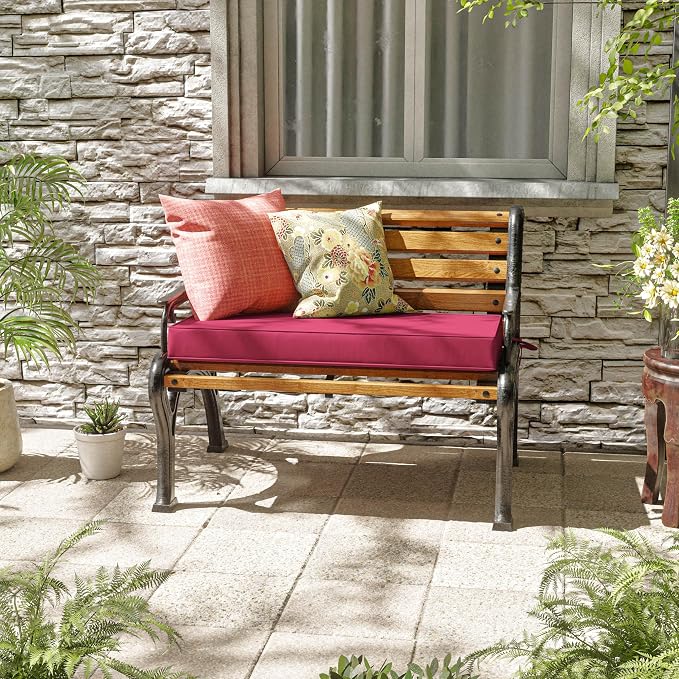 Premium Outdoor Bench Cushions for Patio Furniture 3.5inches Memory Foam Bench - Image 2