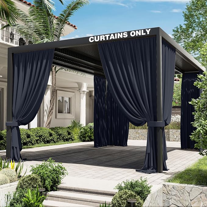 Gazebo Universal Replacement Privacy Curtain, 4-Panels Sidewall Curtains by WelcometoKimunukStore