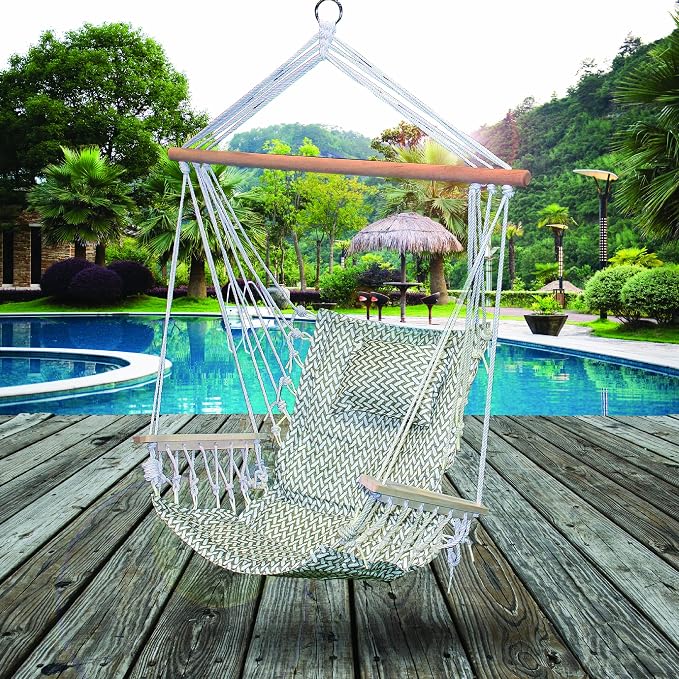 Hammock Chair Hanging Rope Swing, *12 Patterns, Quality Comfortable and - Image 4