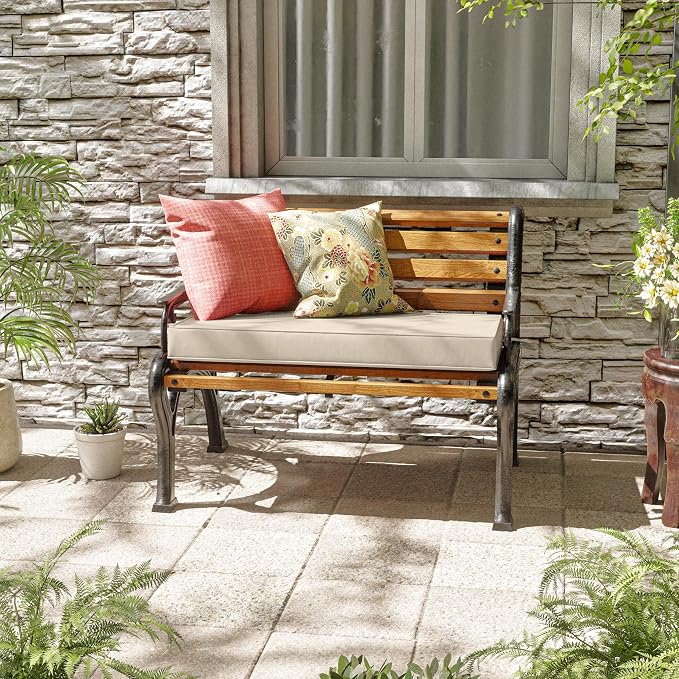 Premium Outdoor Bench Cushions for Patio Furniture 3.5inches Memory Foam Bench - Image 2