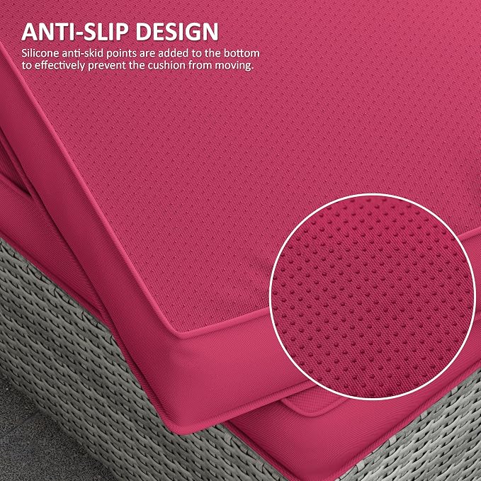 14 Pcs Outdoor Cushion Covers Patio Cushion Slipcovers Replacement Splash Proof - Image 3