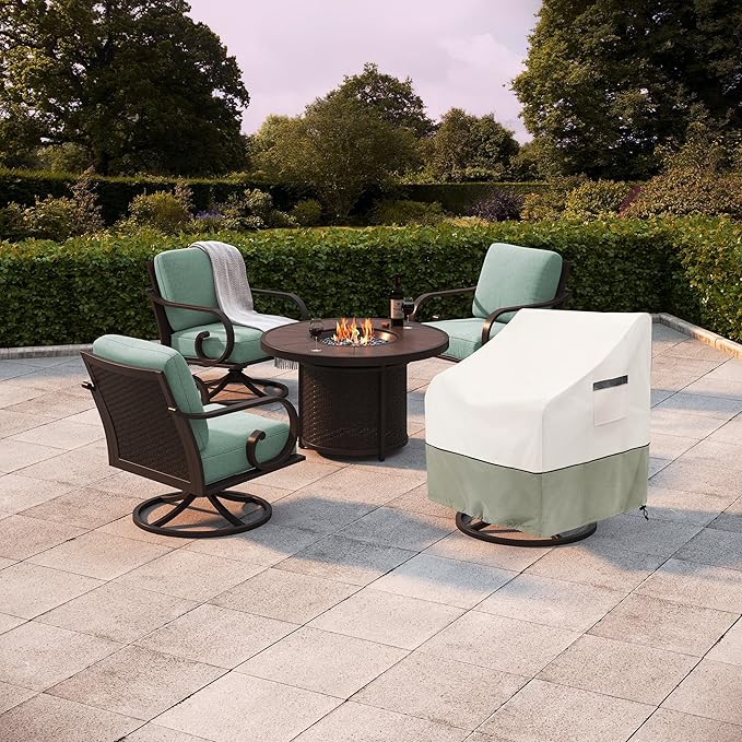 Outdoor Swivel Lounge Chair Cover, 100% Waterproof Heavy Duty Outdoor Chair - Image 5