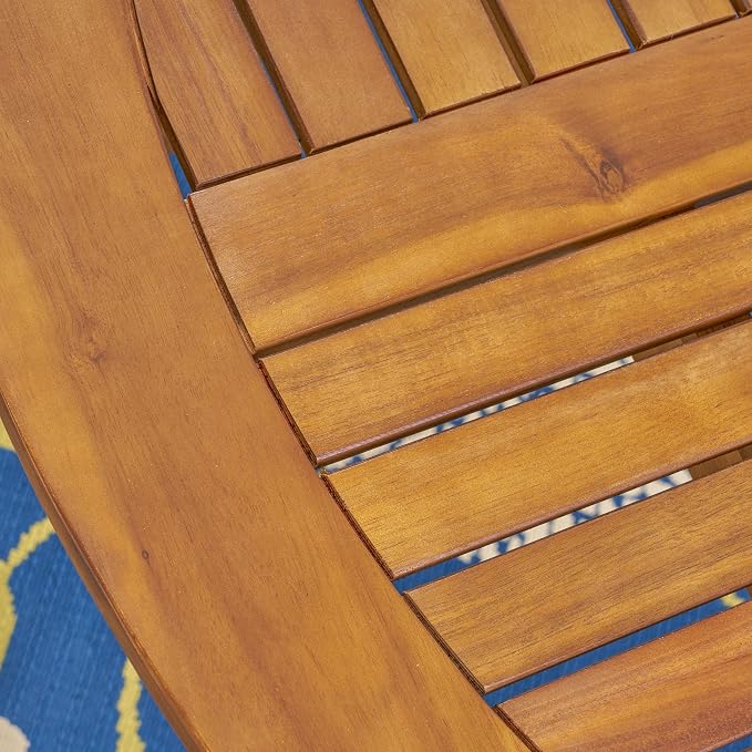 Christopher Knight Home Adn Outdoor 47" Round Acacia Wood Dining Table - Image 6