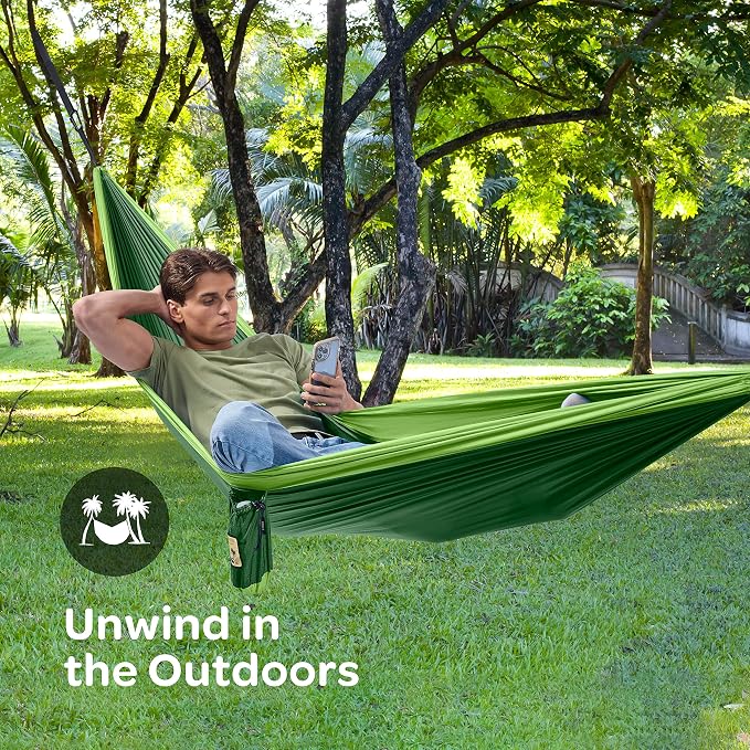 Durable Hammock 550 lb Capacity, Nylon Camping Hammock Chair - Image 7